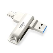 爱国者（aigo）64GB Type-C USB3.1 手机U盘 U351高速读写款 银色 双接口手机电脑用