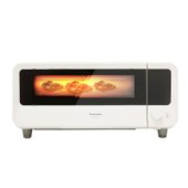 松下（Panasonic）13.9L 家用电烤箱 智能烘焙 轻脂迷你烤箱 NF-RT1001（白色）