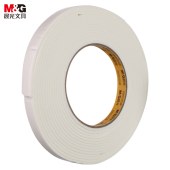 晨光(M&G)文具强力高粘度EVA泡棉双面胶带 12mm*5y(4.57m/卷) 办公用品 单卷装AJD97393