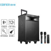 漫步者 （EDIFIER）PW312 12英寸舞台级户外移动音箱（含无线麦克风*2）