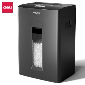 得力(deli)5级高保密商用办公碎纸机 文件粉碎机GA510（ 连续碎纸20分钟 单次8张 23L）