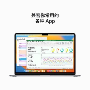 Apple MacBook Air笔记本电脑午夜色M2芯片(8核中央处理器、10核图形处理器和16核神经网络引擎)24GB/2TB固态硬盘/15.3英寸/1080p/触控ID的背光妙控键盘-中文(拼音)1年