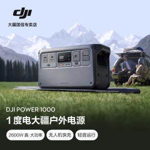 大疆户外移动电源 DJI Power 1000/500 1度电220V 2600W大功率蓄电池汽车载应急备用储能太阳能充电板 2600W 1024Wh 1度电