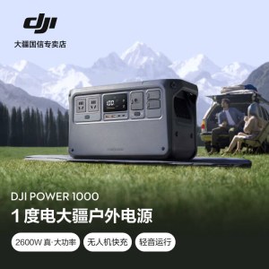 大疆户外移动电源 DJI Power 1000/500 1度电220V 2600W大功率蓄电池汽车载应急备用储能太阳能充电板 2600W 1024Wh 1度电【基础套餐】