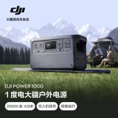 大疆户外移动电源 DJI Power 1000/500 1度电220V 2600W大功率蓄电池汽车载应急备用储能太阳能充电板 2600W 1024Wh 1度电【基础套餐】