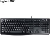 罗技（Logitech）K120 键盘 有线键盘 