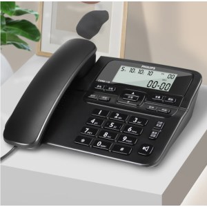 飞利浦(PHILIPS)CORD118(黑色)电话座机