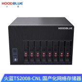 火蓝（Hoodblue）国产信创龙芯NAS网络存储器塔式8盘位磁盘阵列存储服务器TS2008-CNL-32TB